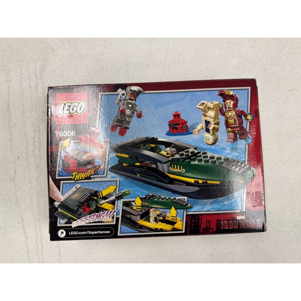 LEGO Marvel: Iron Man: Extremis Sea Port Battle (76006) 195Pcs New Sealed - Picture 6 of 10